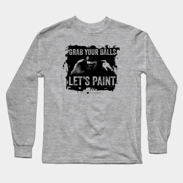 Let’s Paint (Paintball) Long Sleeve T-Shirt by eBrushDesign